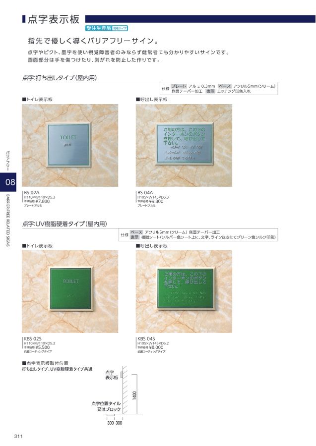 点字盤 研創電子カタログvol.50